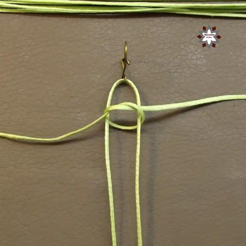 Beginner easy macrame knotting earring tutorial