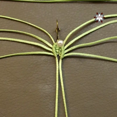 Beginner easy macrame knotting earring tutorial