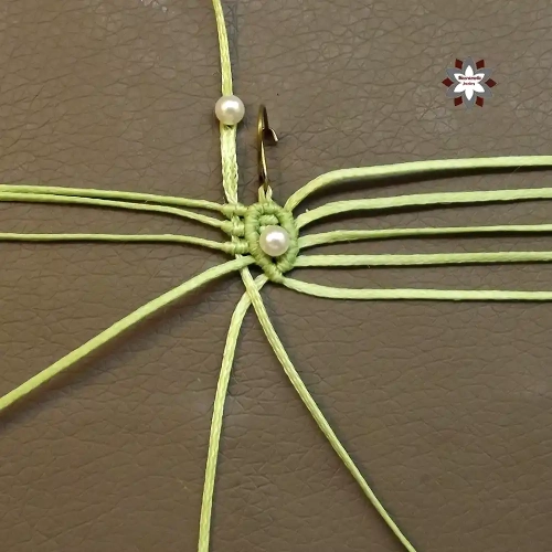 Beginner easy macrame knotting earring tutorial