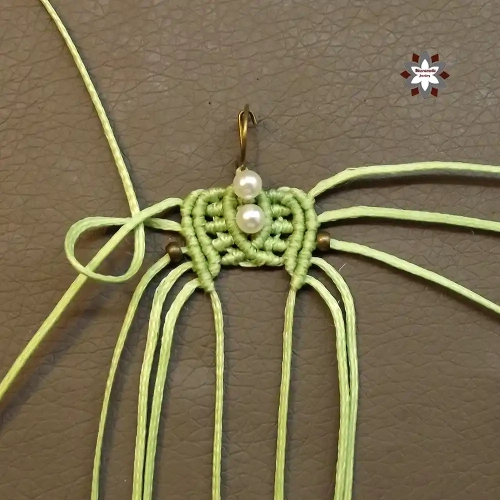 Beginner easy macrame knotting earring tutorial