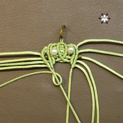 Beginner easy macrame knotting earring tutorial