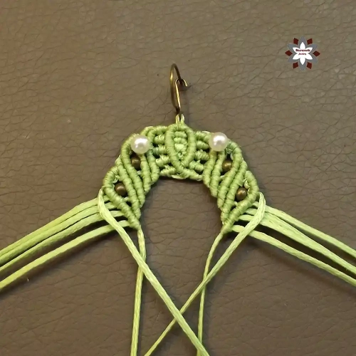 Beginner easy macrame knotting earring tutorial