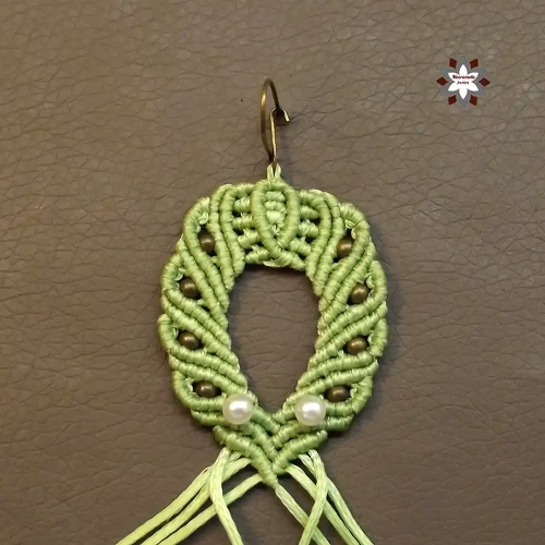 Beginner easy macrame knotting earring tutorial