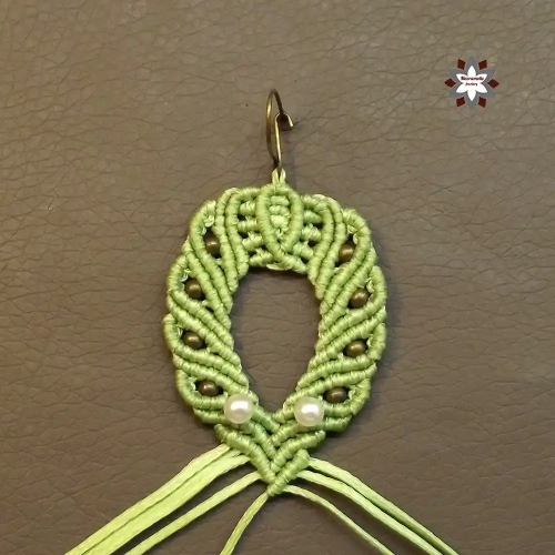 Beginner easy macrame knotting earring tutorial