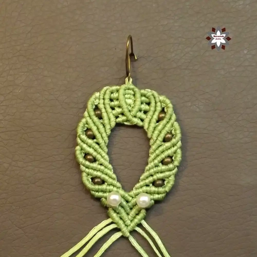 Beginner easy macrame knotting earring tutorial