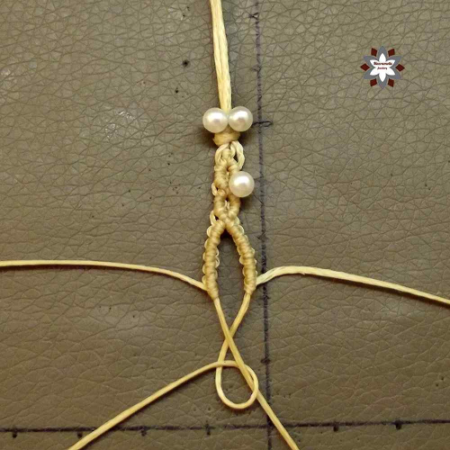 Beginner spiral macrame bracelet tutorial