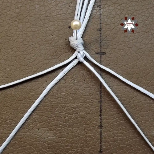 Beginner macrame chain bracelet tutorial