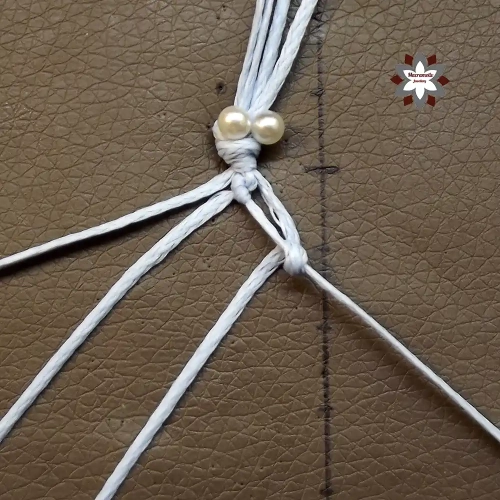 Beginner macrame chain bracelet tutorial