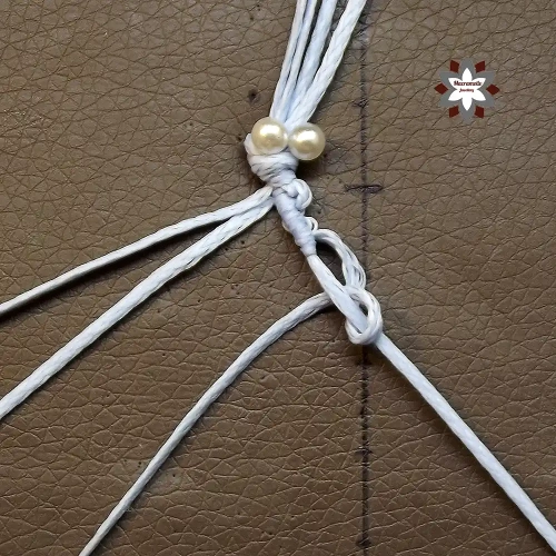 Beginner macrame chain bracelet tutorial