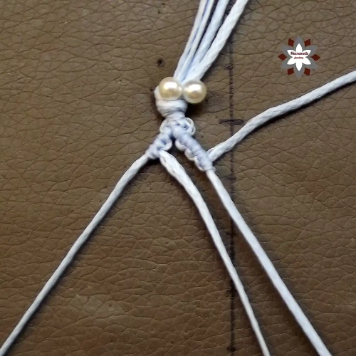 Beginner macrame chain bracelet tutorial