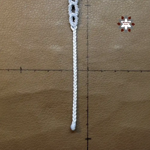 Beginner macrame chain bracelet tutorial