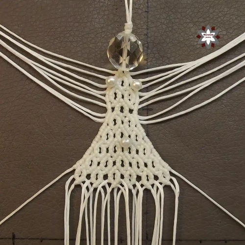 Macrame angel ornament tutorial