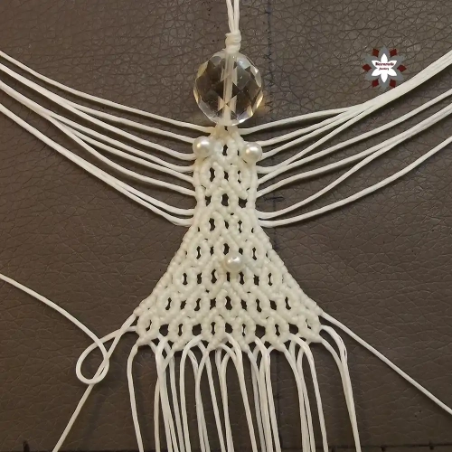 Macrame angel ornament tutorial