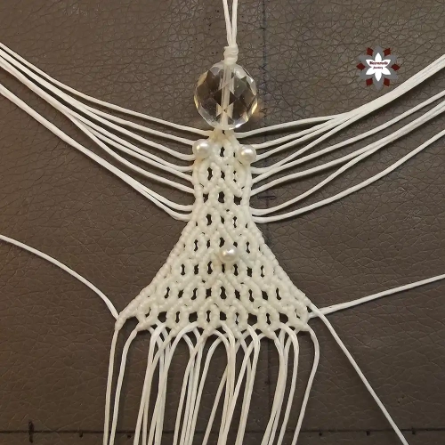 Macrame angel ornament tutorial
