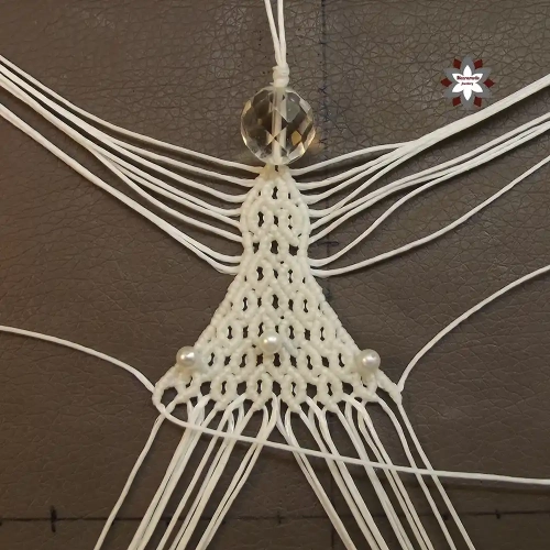 Macrame angel ornament tutorial