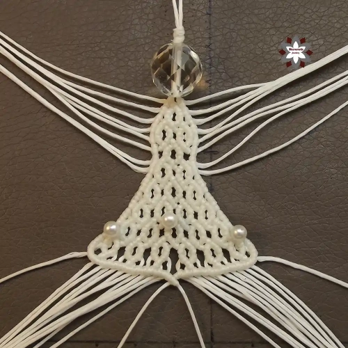 Macrame angel ornament tutorial