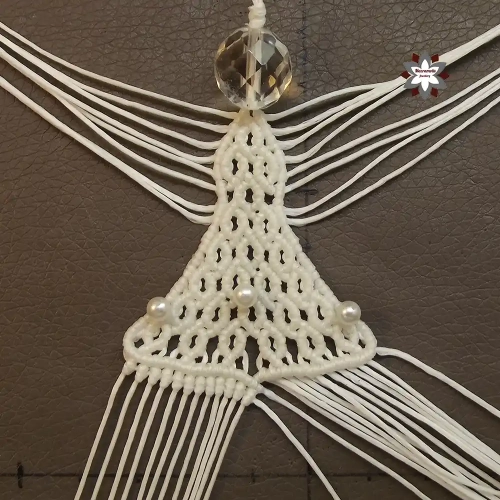 Macrame angel ornament tutorial