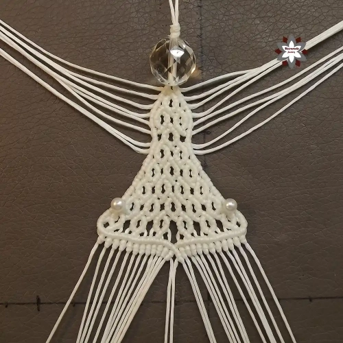Macrame angel ornament tutorial