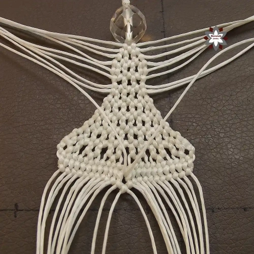 Macrame angel ornament tutorial
