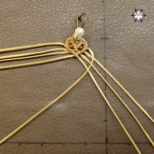 Beach sand macrame earring tutorial