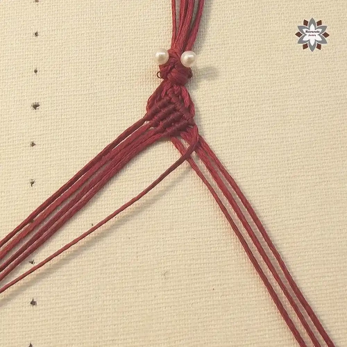 Cubes squares macrame bracelet tutorial