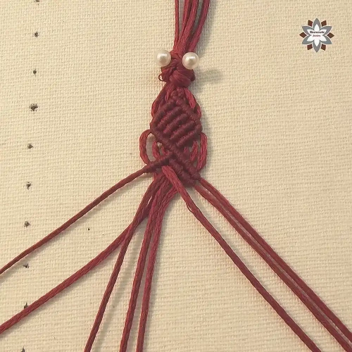 Cubes squares macrame bracelet tutorial