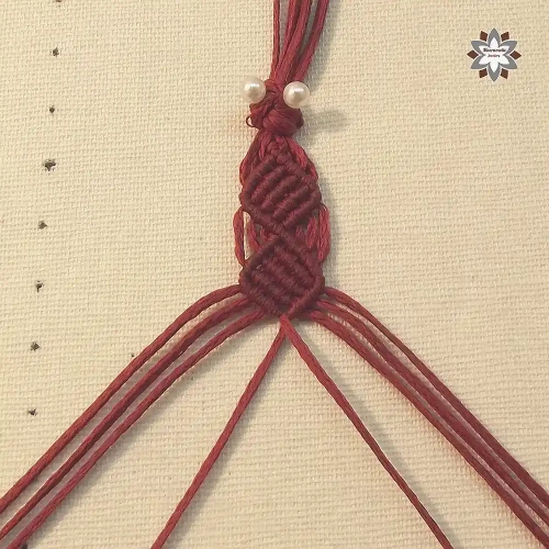 Cubes squares macrame bracelet tutorial