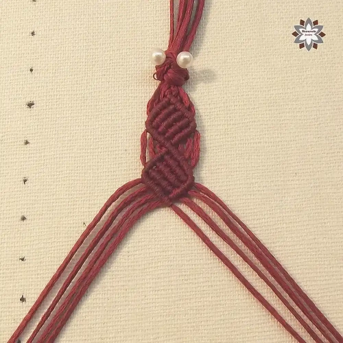 Cubes squares macrame bracelet tutorial
