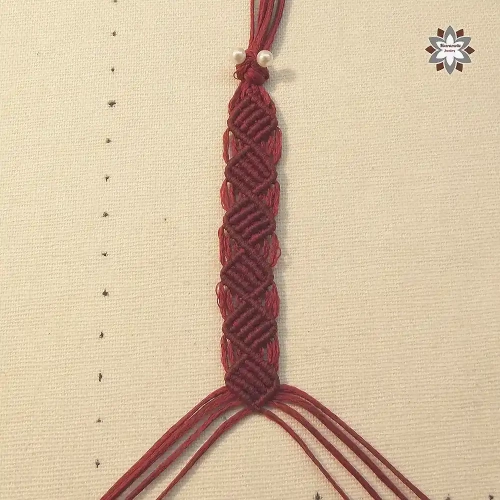 Cubes squares macrame bracelet tutorial