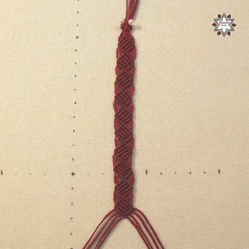 Cubes squares macrame bracelet tutorial