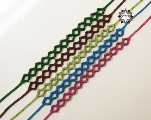 Squares macrame bracelet tutorial Macramotiv