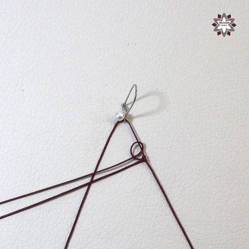 Doll micro-macrame earring tutorial