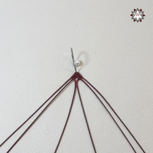 Doll micro-macrame earring tutorial
