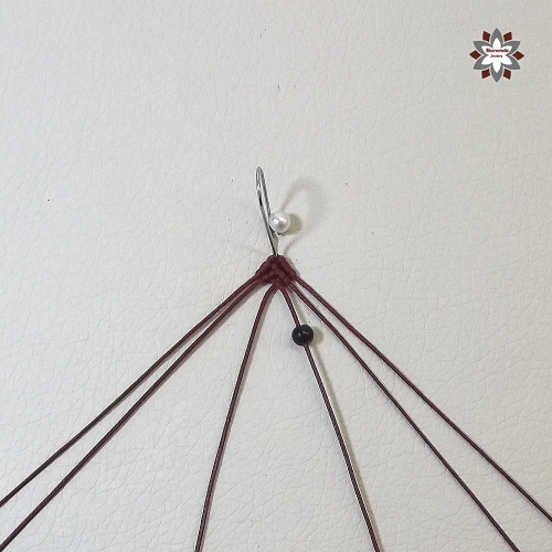 Doll micro-macrame earring tutorial