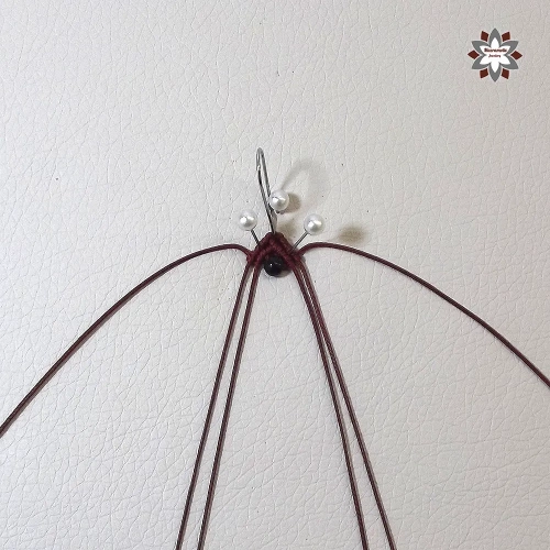 Doll micro-macrame earring tutorial