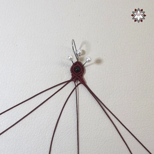 Doll micro-macrame earring tutorial