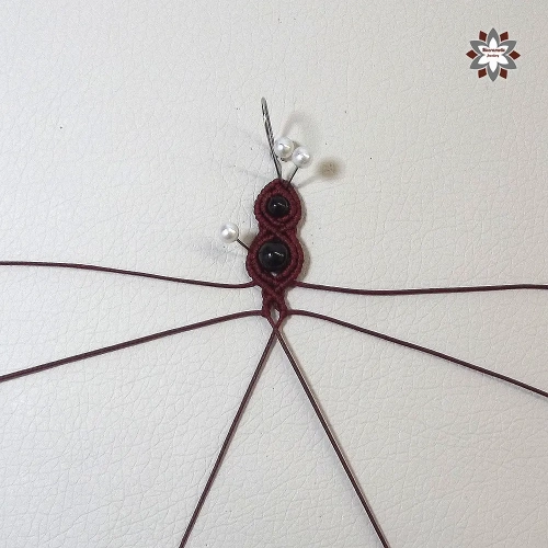 Doll micro-macrame earring tutorial