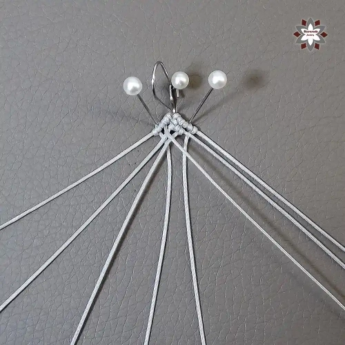Silver heart macrame earring tutorial