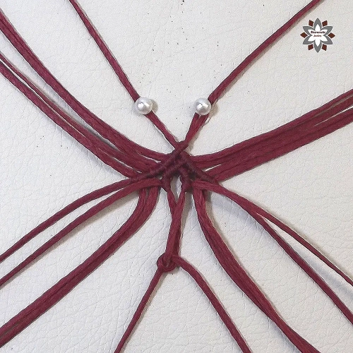 Rhombus in loops macrame knotted earring tutorial