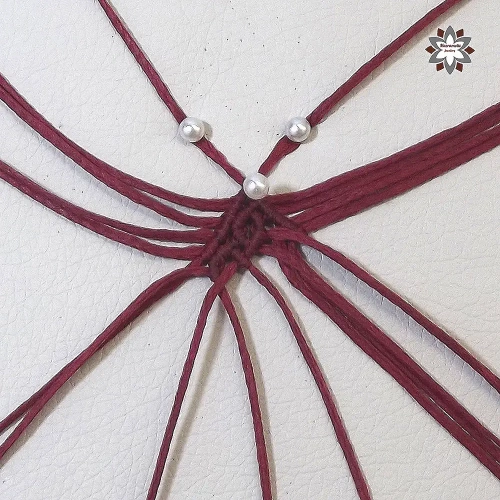 Rhombus in loops macrame knotted earring tutorial