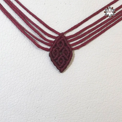 Rhombus in loops macrame knotted earring tutorial