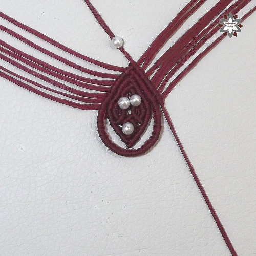Rhombus in loops macrame knotted earring tutorial