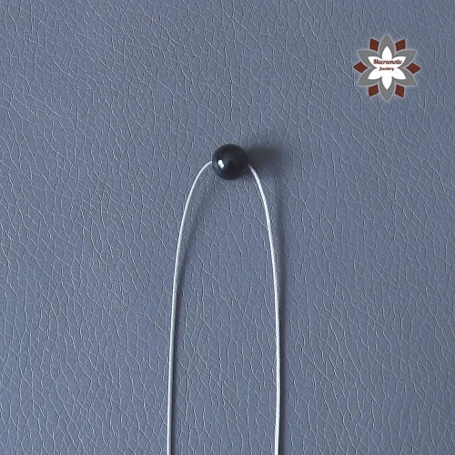 Elegant macrame earring knotting tutorial step-by-step