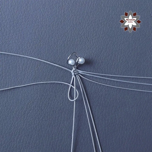 Venus macrame earring tutorial step-by-step